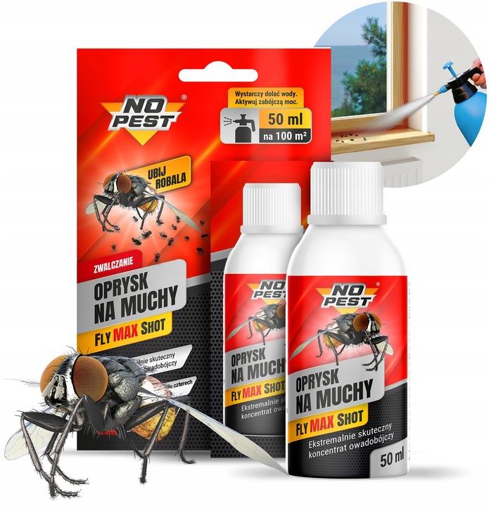 ULTRA MOCNY OPRYSK PŁYN KONCENTRAT PREPARAT ŚRODEK NA MUCHY KOMARY