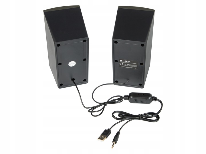 GŁOŚNIKI KOMPUTEROWE DO KOMPUTERA LAPTOPA USB 5V MP3 MINI JACK 3.5 mm