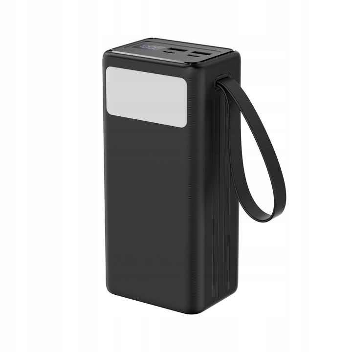 POWER BANK szybki 2x USB 2x USB-C 40000mAh PD QC 3.0 65W + kabel Latarka