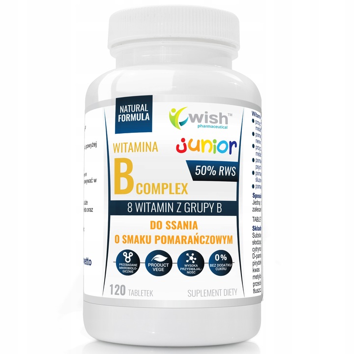 WITAMINA B Complex 50 JUNIOR DO SSANIA DLA DZIECI
