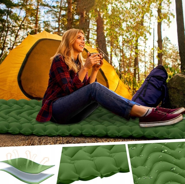 MATA SAMOPOMPUJĄCA 196x68x8CM Z PODUSZKĄ