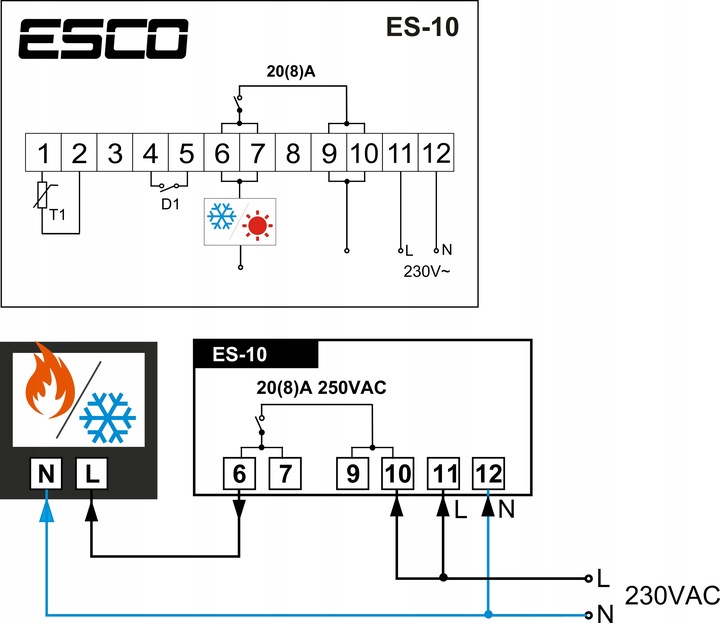 REGULATOR TEMPERATURY TERMOSTAT sterownik czujnik