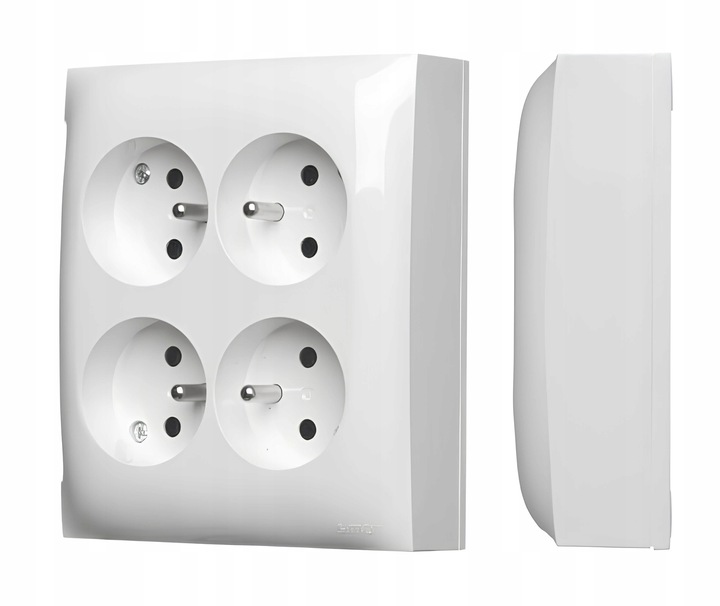 AQUACLICK GNIAZDO NATYNKOWE 4-KROTNE Z/U BIAŁE