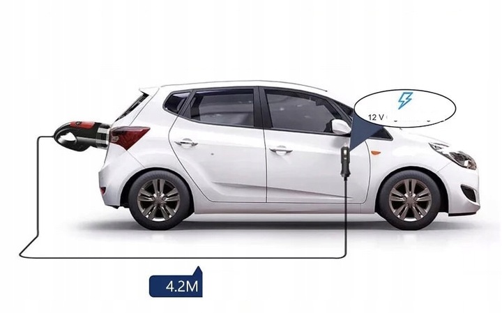 Mocny Odkurzacz Samochodowy Ręczny 120W Mocny Filtr Bezworkowy + Kabel