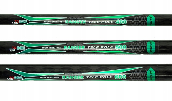 ultralekki WĘGLOWY BAT wędka FL PRO RANGER 7m 700 10-30g