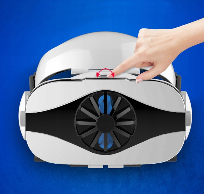 Okulary gogle VR 3D 360 FiiT 5F do smartfona do 6,3 ze słuchawkami lekkie