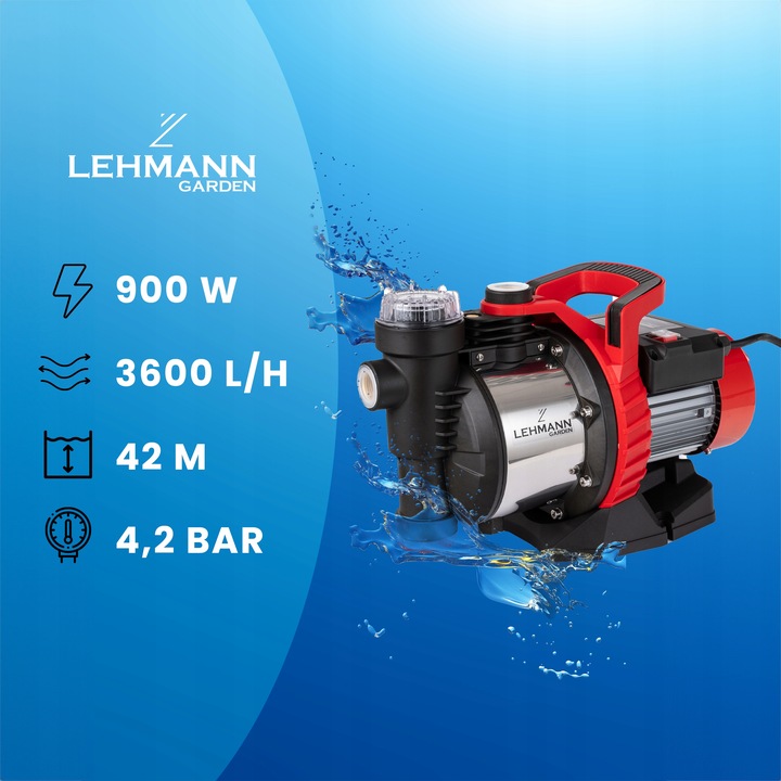 POMPA DO WODY BRUDNEJ CZYSTEJ HYDROFOR SZAMBA ŚCIEKÓW 3600l/h 900W