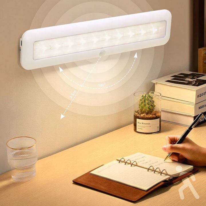 Lampka z Czujnikiem Ruchu Zmierzchu Lampa Podszafkowa Diody LED Magnes