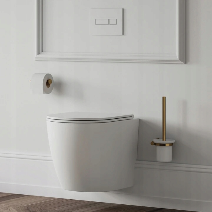 MISKA WC WISZĄCA Z DESKĄ WOLNOOPADAJĄCA SPŁUKIWANIE WIROWE OMNIRES