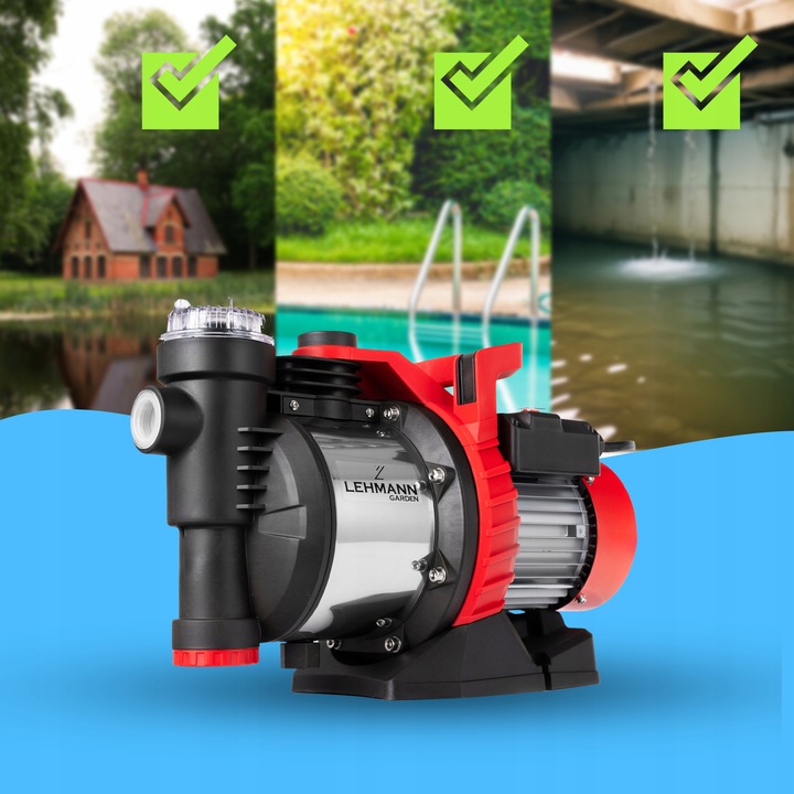 POMPA DO WODY BRUDNEJ CZYSTEJ HYDROFOR SZAMBA ŚCIEKÓW 3600l/h 900W