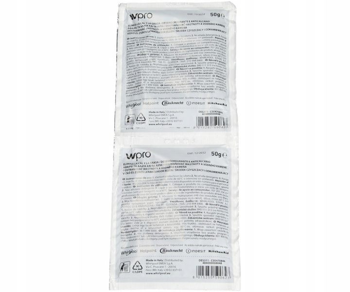 12x ODKAMIENIACZ do pralek i zmywarek 3w1 WPRO