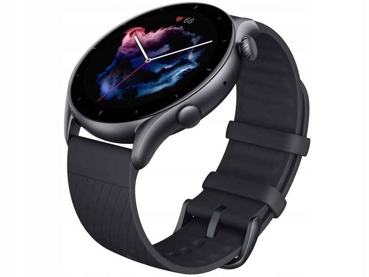 Zegarek Amazfit GTR 3 czarny grafitowy GPS Bluetooth smartwatch AMOLED