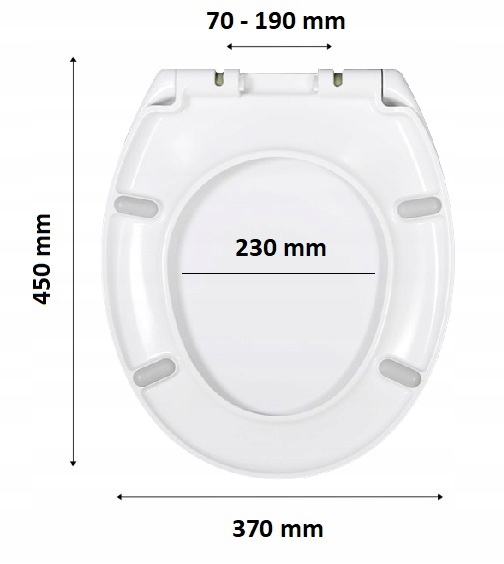 DESKA SEDESOWA KLOZETOWA WOLNOOPADAJĄCA UNIWERSALNA DUROPLAST WC CS