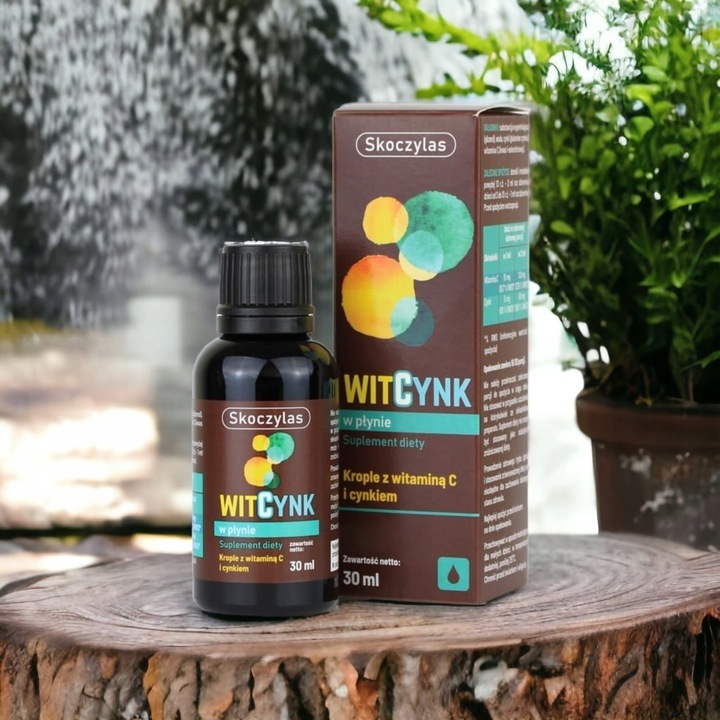 Witamina C Skoczylas WitCynk 30ml Krople z Witaminą C Cynkiem Na Odporność