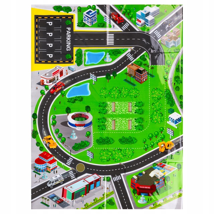 PARKING SAMOCHODOWY GARAŻ Z ELEKTRYCZNĄ WIDNĄ AUTKA SAMOCHODZIKI DLA DZIECI