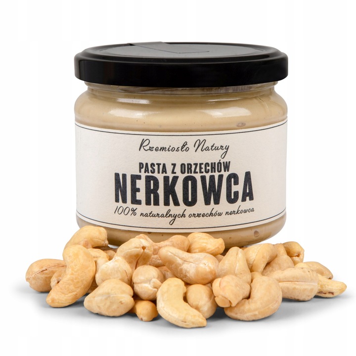 PASTA Z ORZECHÓW NERKOWCA 100% - 300g - Rzemiosło Natury