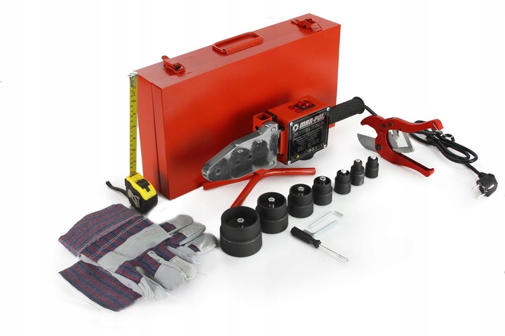 ZGRZEWARKA 2700W PCV PP + MATRYCE 7 SZTUK 16-63MM DO RUR KSZTAŁTEK