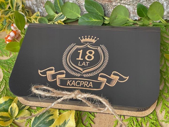 PUDEŁKO NA PIENIĄDZE PREZENT NA ROCZNICĘ URODZINY 18-40-100 LAT HD-KOLORY