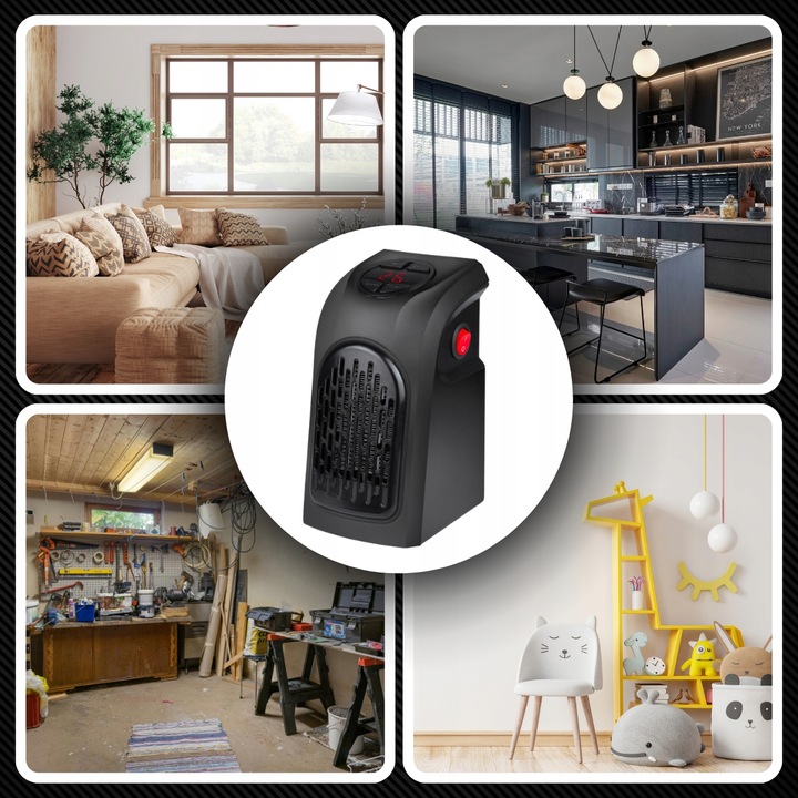 TERMOWENTYLATOR FARELKA ELEKTRYCZNA GRZAŁKA Z REGULACJA TEMPERATURY + TIMER