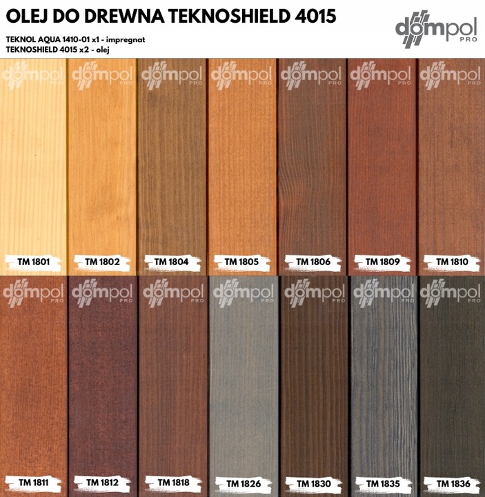 OLEJ DO DREWNA TARASÓW POMOSTÓW ELEWACJI TEKNOS 3L
