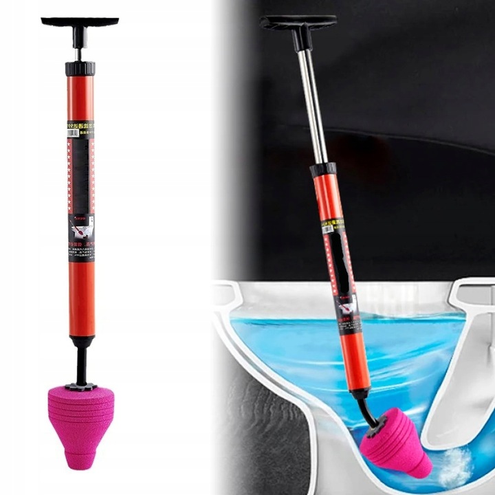 PRZEPYCHACZ DO RUR DO UDRAŻNIANIA KANALIZACJI POMPKA WC SYFONÓW ZLEWU