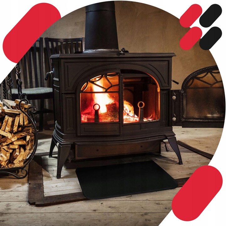 BLACHA PRZEDPIECOWA 600x800MM POD KOMINEK PIEC KOZĘ OCHRONNA STALOWA