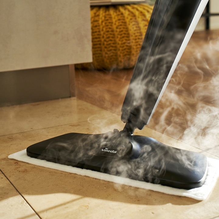 SUPER Mop Parowy VILEDA POWER PAD Steam Plus XXL elektryczny 3 wkłady