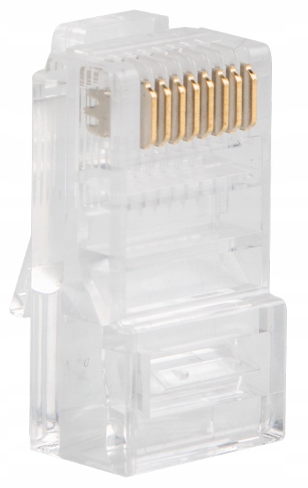 100 SZT. KOŃCÓWKI WTYK WTYKI RJ45 8P8C UTP KAT.5E CAT.5E LINKA DRUT LANBERG