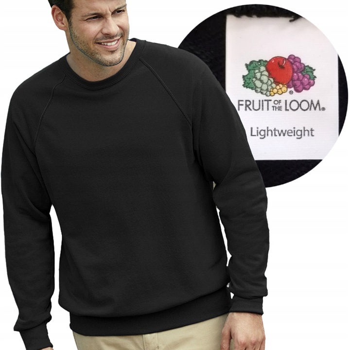 BLUZA - FRUIT OF THE LOOM - RAGLAN LIGHT L