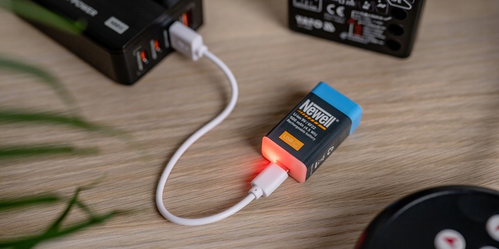 Akumulator Bateria Newell 9 V R9 USB-C 500 mAh