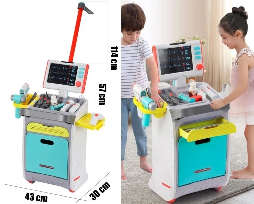 ZESTAW MAŁEGO LEKARZA STACJA MEDYCZNA PIELĘGNIARKA