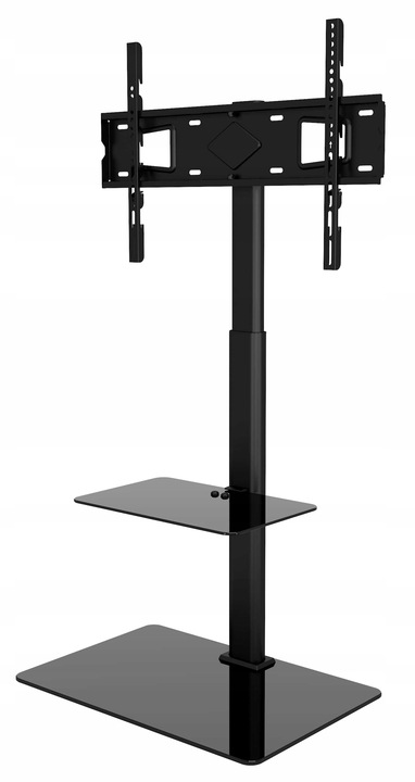 Podłogowy STOJAK TV pod telewizor z półką Uniwersalny Obrotowy