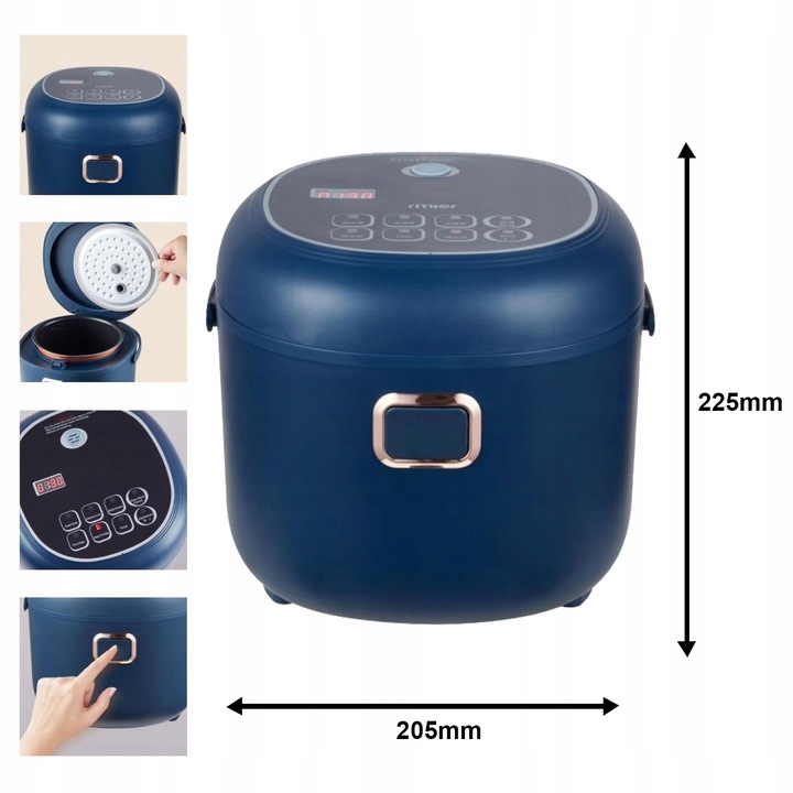 MULTICOOKER samochodowy 2L RYŻOWAR turystyczny 12V 24V TIR bus LCD