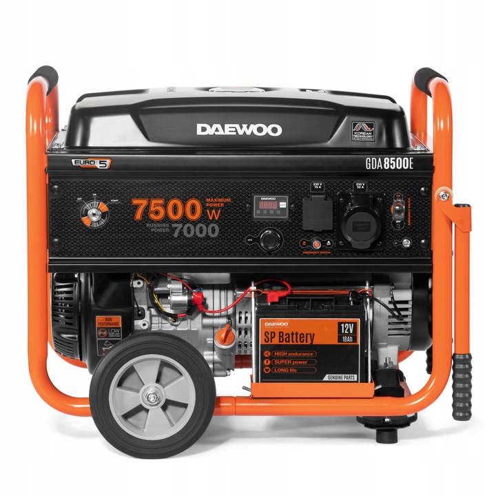 Agregat prądotwórczy Generator DAEWOO GDA 8500E 7.5kW 18KM 230V