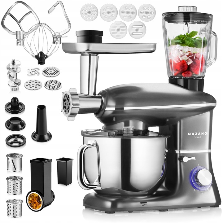 ROBOT PLANETARNY KUCHENNY 3200W BLENDER MIKSER DUŻY ZESTAW 6w1 MISA 6,2L