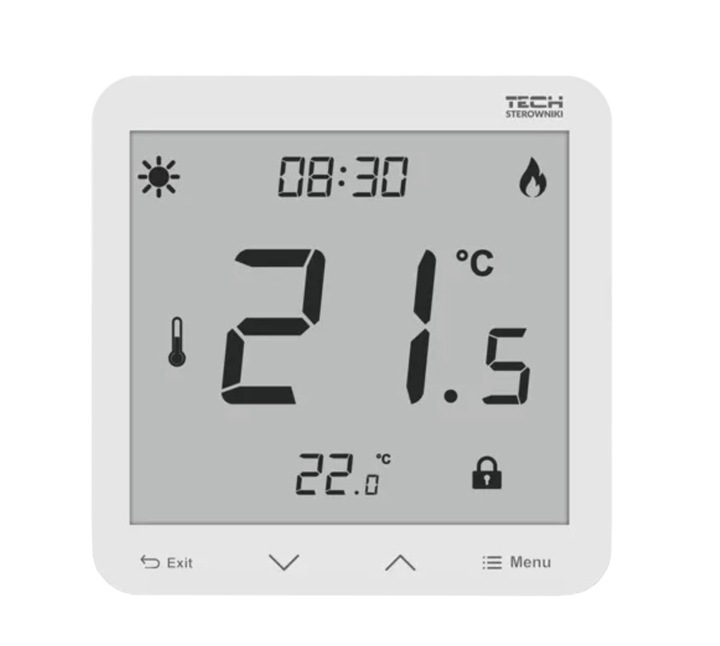 STEROWNIK REGULATOR POKOJOWY PROGRAMATOR ST-297z v3 PRZEWODOWY 230V BIAŁY
