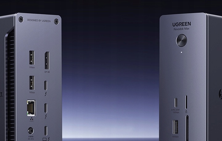 UGREEN Stacja Dokująca Hub 4x USB USB-C RJ45 SD/TF Aux Thunderbolt PD 90W