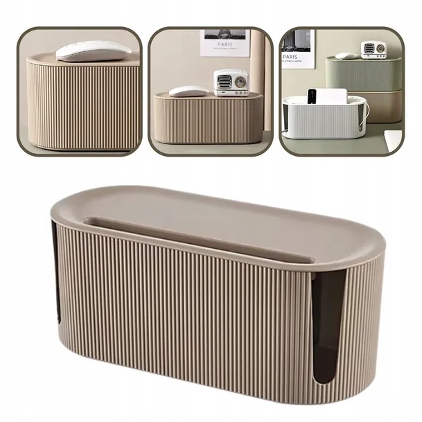 Pojemnik ORGANIZER pudełko na kable do przechowywania listwyładowarek