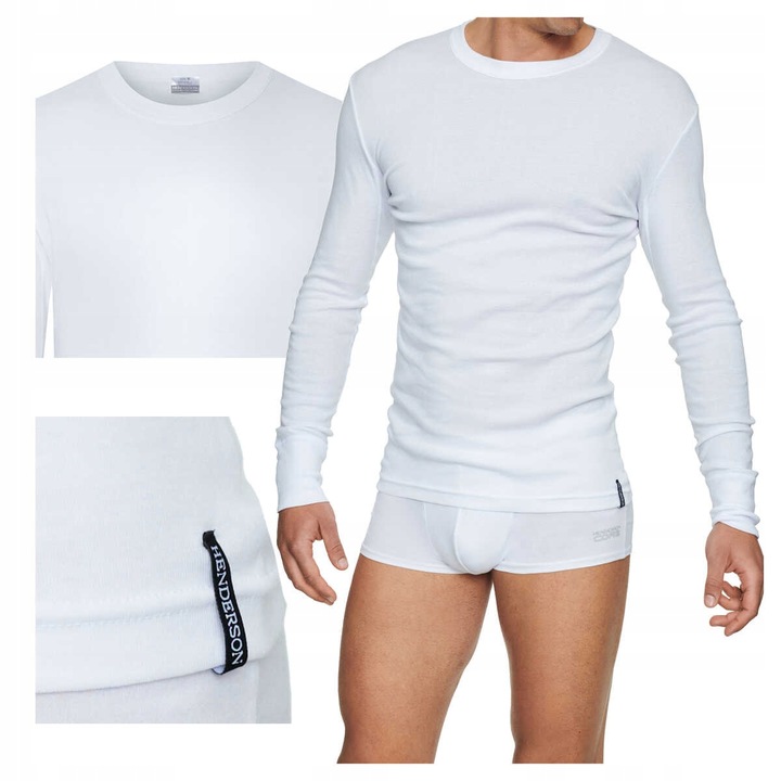 Podkoszulka z długim rękawem 100 % bawełna 2149 biała L