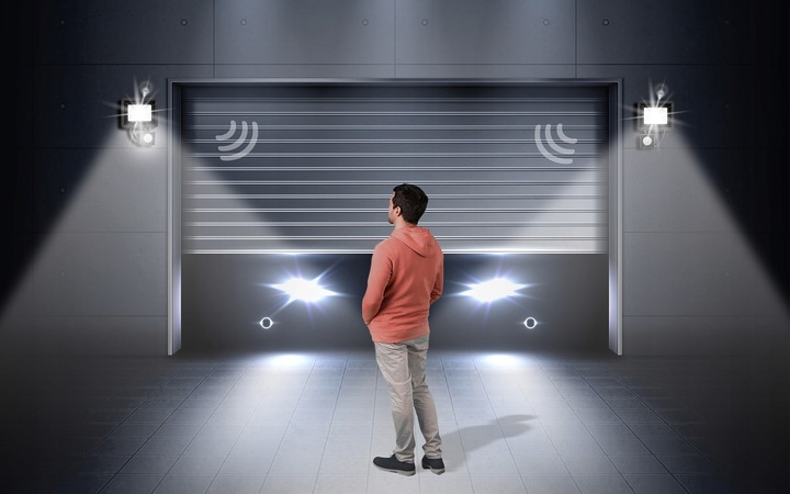 Halogen LED 20W 1800lm Lampa z Czujnik Ruchu Zmierzchu Naświetlacz