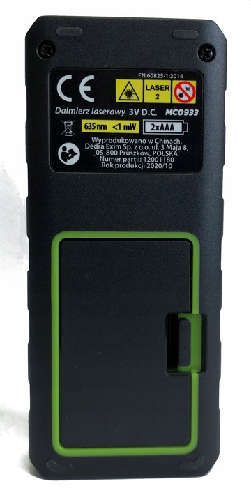 Dalmierz Laserowy 50m - Miernik Odległości DEDRA