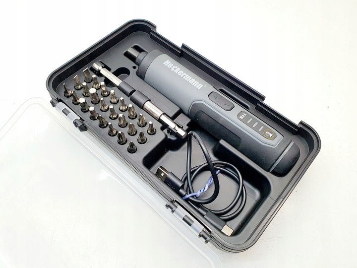 WKRĘTAK ELEKTRYCZNY ŚRUBOKRĘT AKUMULATOROWY WKRĘTARKA RĘCZNA 25 BIT