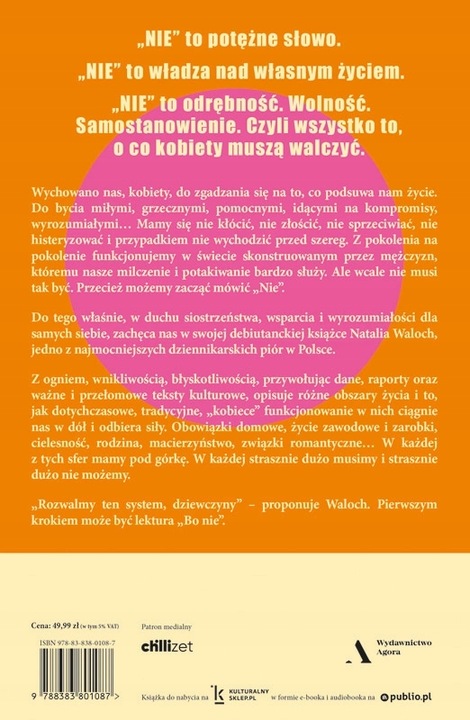 Bo NIE. Zacznij odmawiać i żyć po swojemu - Natalia Waloch