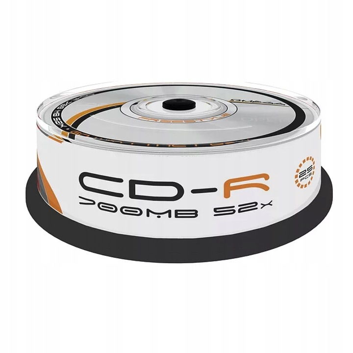 Płyta CD-R jednokr zapis 700 MB cake box 25szt x8