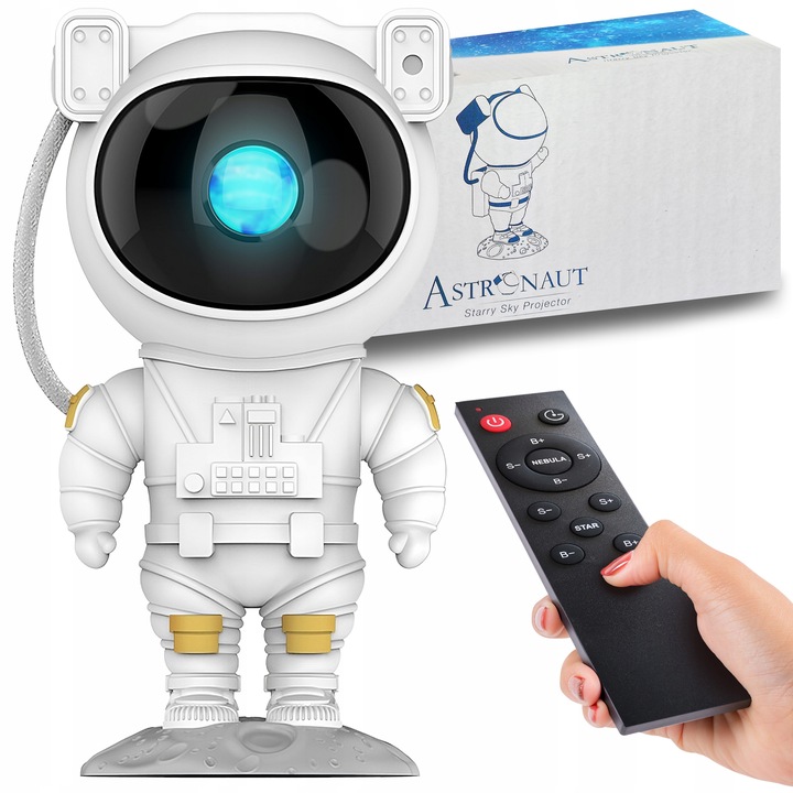 PROJEKTOR GWIAZD NIEBA LED LAMPKA NOCNA ASTRONAUTA XXL