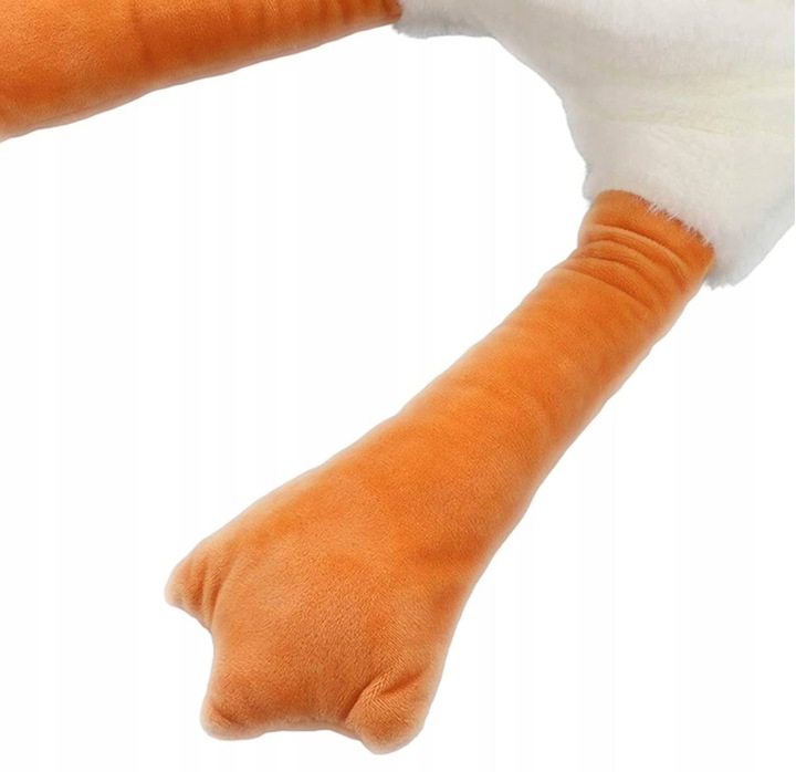 GĘŚ PLUSZOWA PIPA MASKOTKA PLUSZAK PRZYTULANKA ZABAWKA PODUSZKA DUŻA GĄSKA