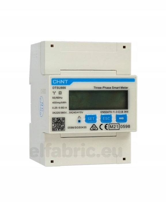 Chint DTSU666 Modbus MID licznik dwukierunkowy 3F
