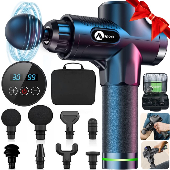 PISTOLET DO MASAŻU MOCNY MASAŻER GUN MSPORT PRO 3