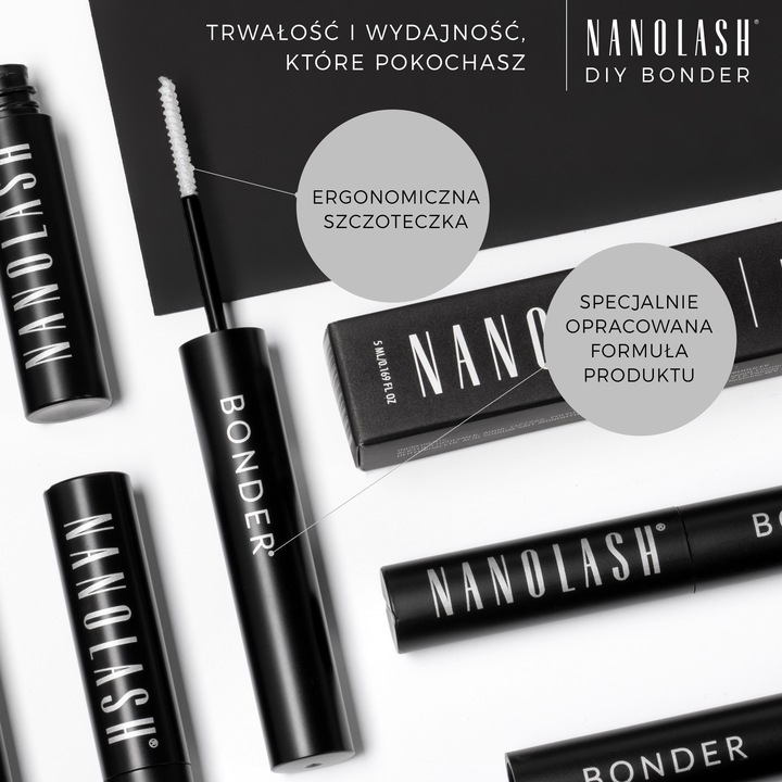 Transparentny bonder do rzęs do samodzielnej aplikacji Nanolash 5ml