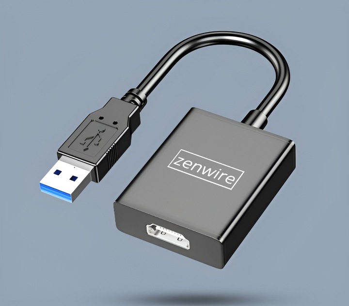 ADAPTER KONWERTER PRZEJŚCIÓWKA USB 3.0 DO HDMI FULL HD KARTA GRAFICZNA